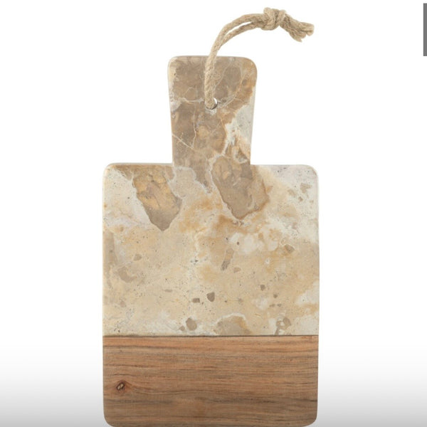 Marble And Wood Serving Board
