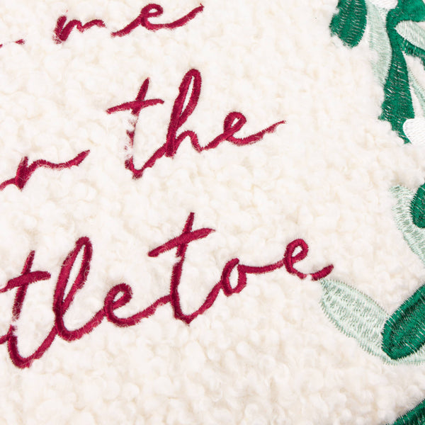 Mistletoe Wreath Cushion  45 x 45cm