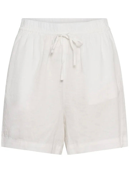 White Linen Shorts By Soaked