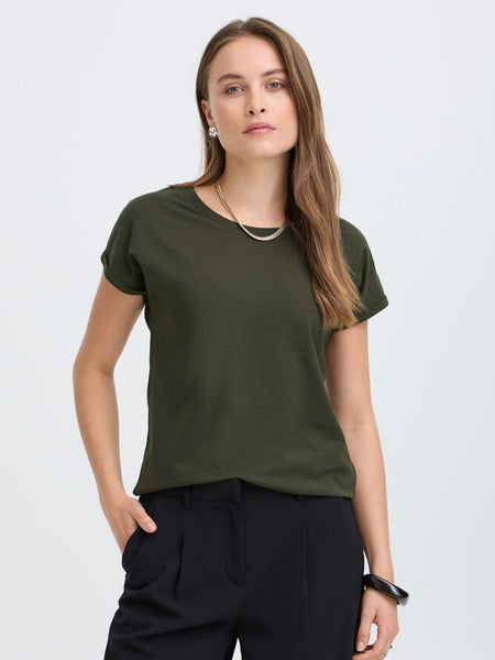 Dark Green Pamila T-Shirt by B Young