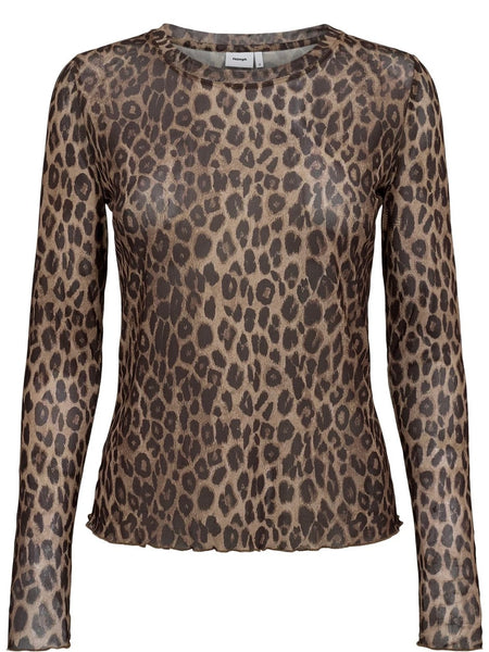 Leopard Mesh Top by Numph