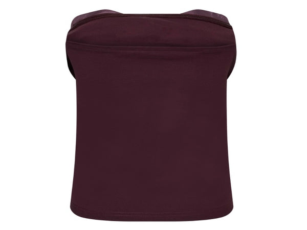Burgundy Velvet Bow Top by Co’Couture