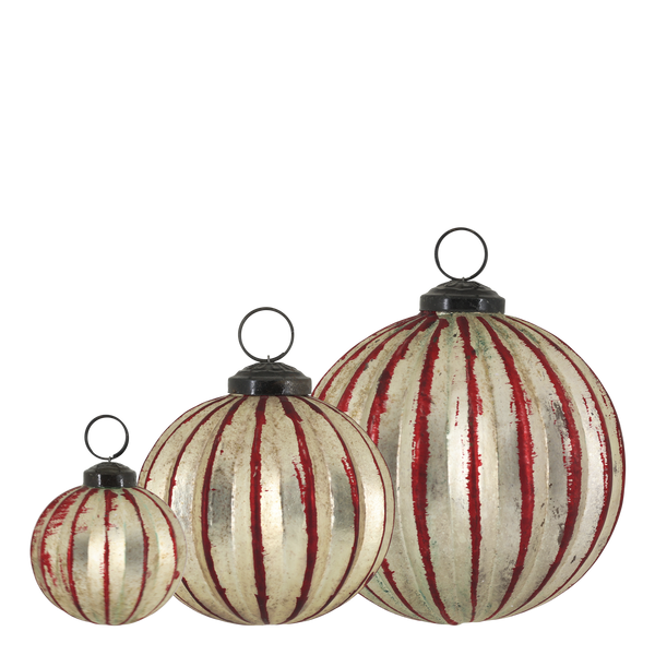 Set of 3 Round Christmas Baubles