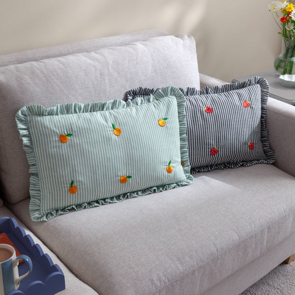Les Fruites Strawberry Feather Cushion 30 x 50cm