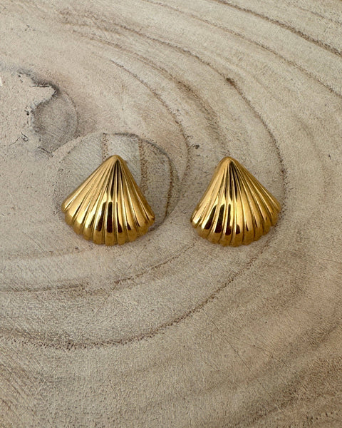 The Shell Gold Plated Waterproof Earrings