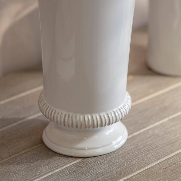 White Hinton Ceramic Vase
