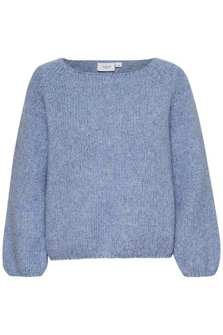 Sea Blue Boxy Jumper by Saint Tropez