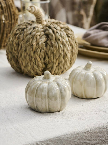 Large Decorative Stone Pumpkin