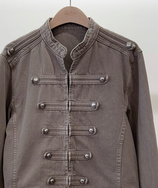 Grey Utility Style Cropped Jacket by Lili and Lala