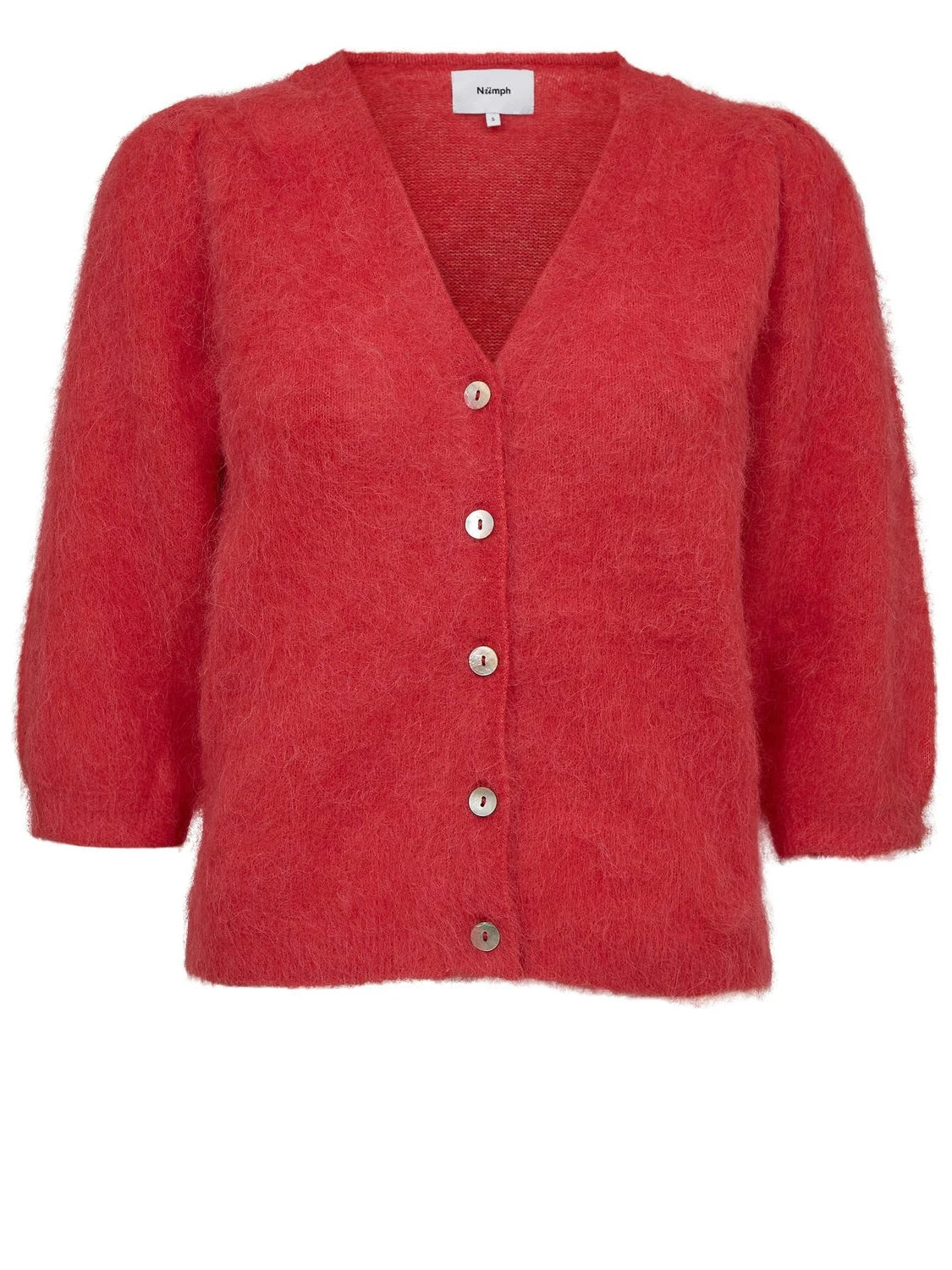Red Soft Cardigan By Nümph