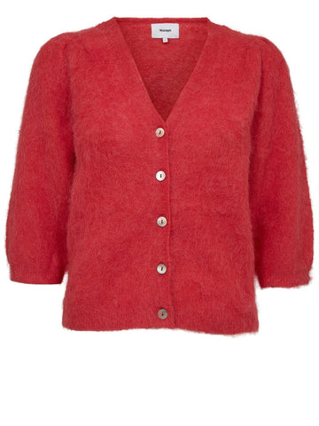Red Soft Cardigan By Nümph