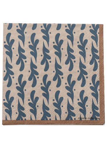 Blue Camellia Paper Napkins
