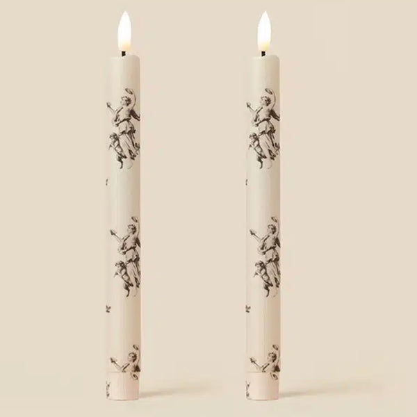 Parchment Rococo Reverie Led Wax Candle Box of 2