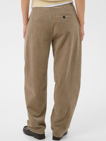 Camel Corduroy Balloon Trousers by Saint Tropez