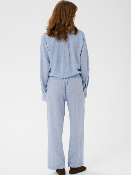 Regatta Striped Drawstring Linen Pants By Soaked