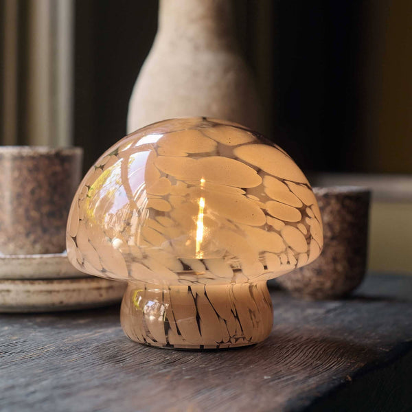 Caramel Mushroom Table Lamp