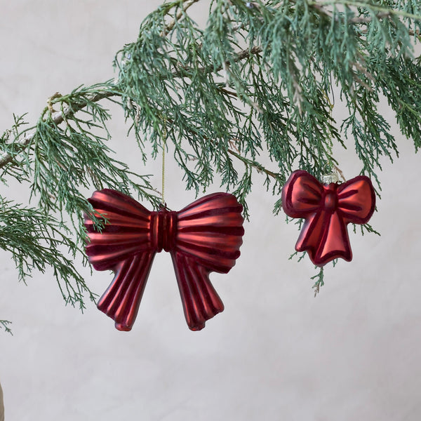 Red Bow Christmas Decoration