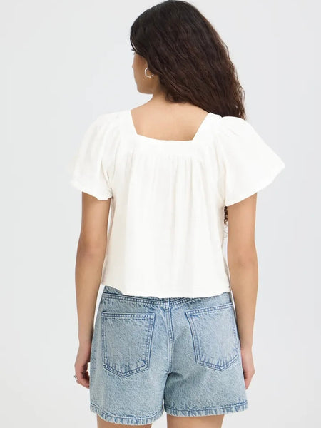 Off White Cheesecloth Blouse by Ichi