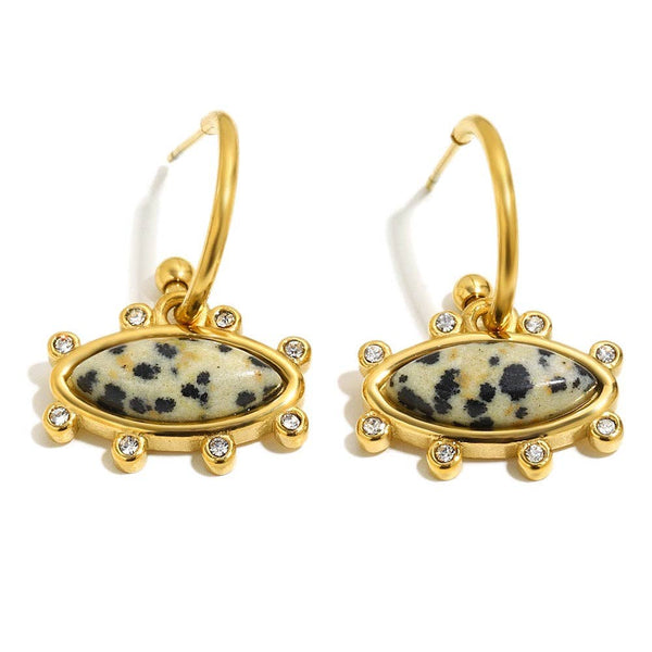 Dalmatian Aluna Earrings