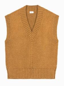 Camel Knitted Tank Top by An’ge