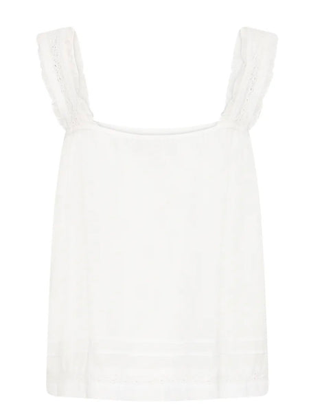 White Lace Insert Camisole by Ichi