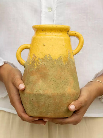 Yellow Terracotta Vase