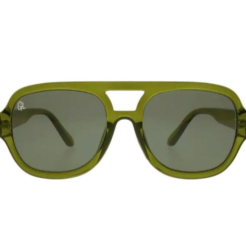 McQueen Olive Sunglasses