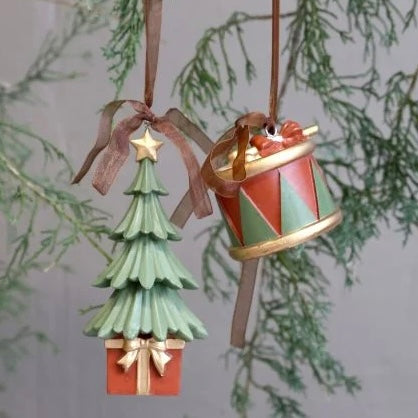 Christmas Drum Tree Decoration