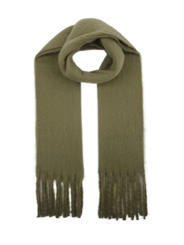 Khaki Tassel Scarf