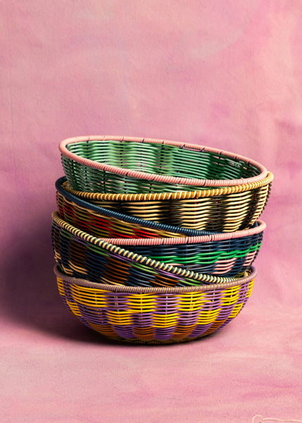 Black/Cream Woven Bowl Maegen