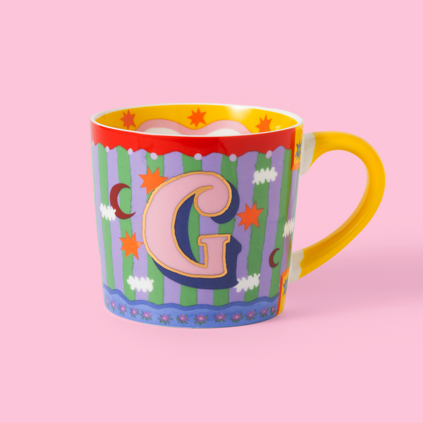 Alphabet Mugs by Eleanor Bowmer