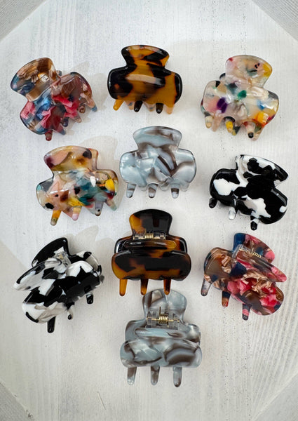 Mini Marble Hair Clips NOT ONLINE SELL INDIVID