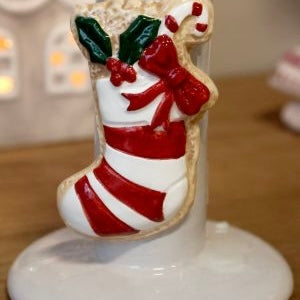 Christmas Stocking Candlestick Holder