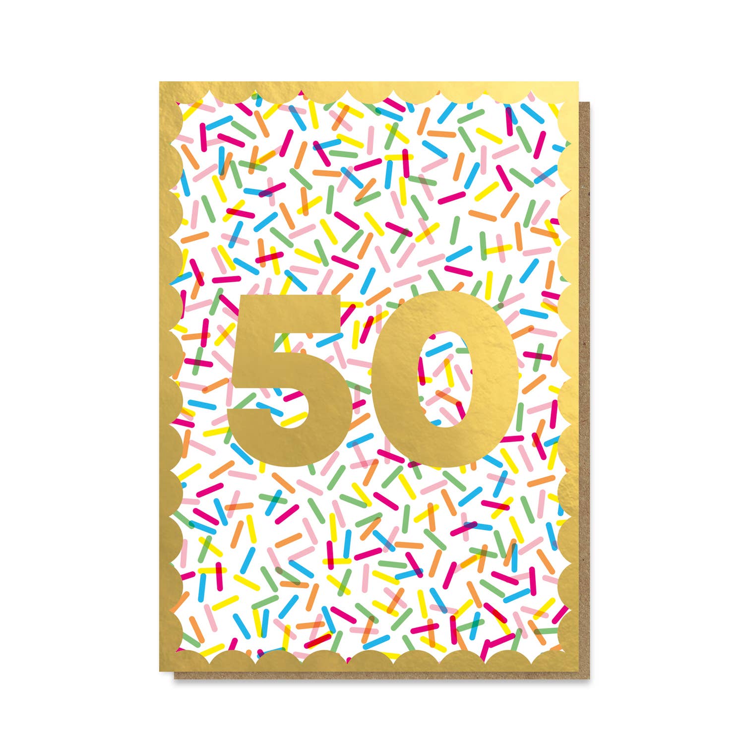 Sprinkles 50th Birthday Card by Stormy Knight