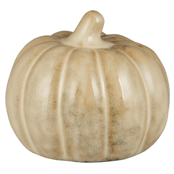 Large Decorative Stone Pumpkin