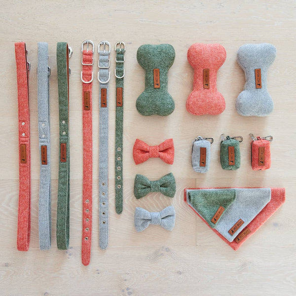 Bow Tie - Green Tweed