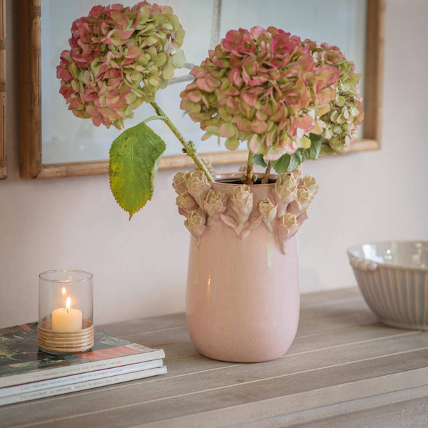 Blush Rosebud Vase