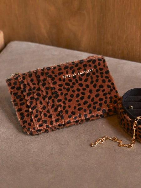 Cheetah Print Rectangle Card Purse by Estella Bartlett