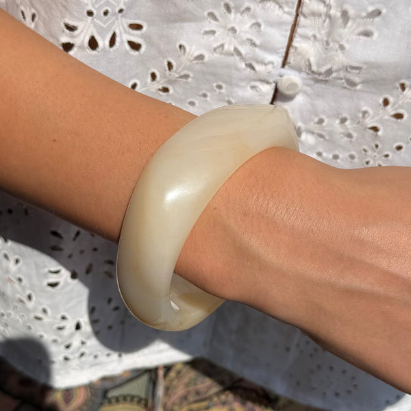 Ecru Resin Bracelet