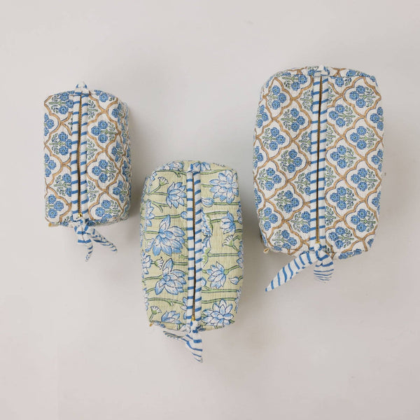 Indigo Trellis Indigo Washbag