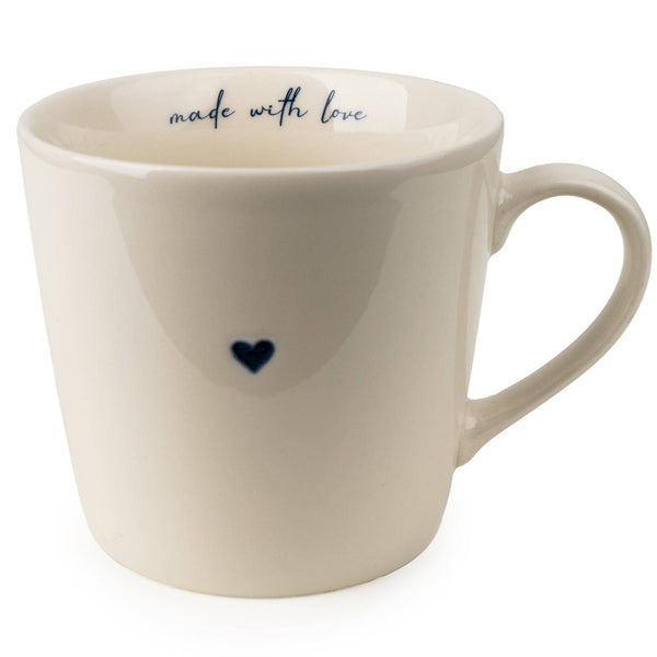 Blue Heart Ceramic Mug