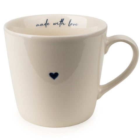Blue Heart Ceramic Mug