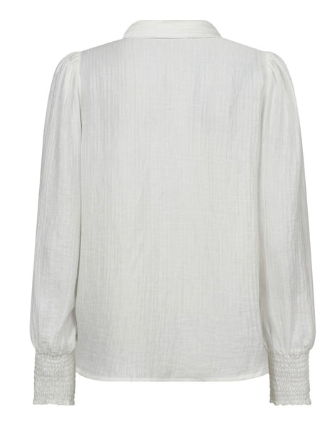White Crinkle Shirt by Co’Couture