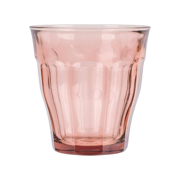 Pink 250ml Picardie Glass Tumbler