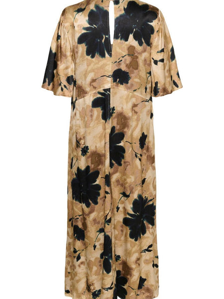 Water Print Caramel Dress By Soaked