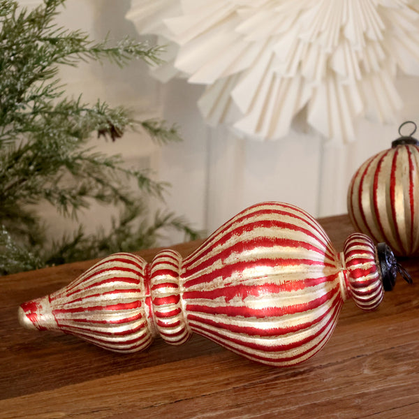 Large Cherry & Champagne Christmas Ornament