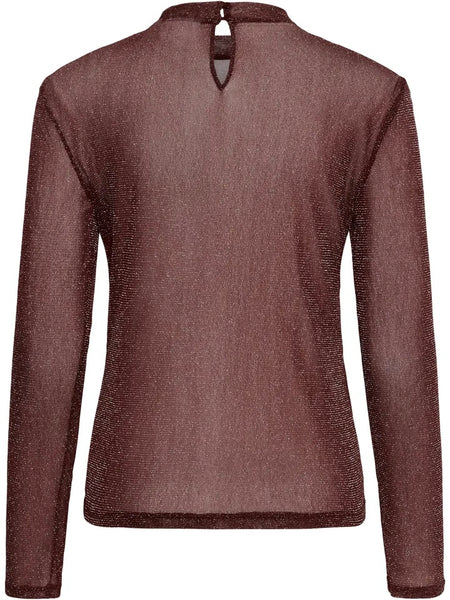 Aubergine Sheer Top By Saint Tropez