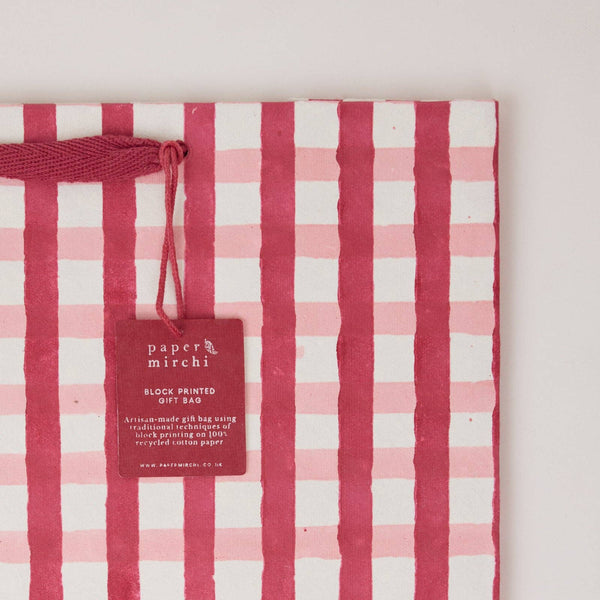 Large - Red Design Bags
