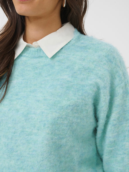 Aqua Blue Knit Jumper By Saint Tropez