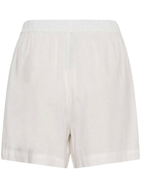 White Linen Shorts By Soaked